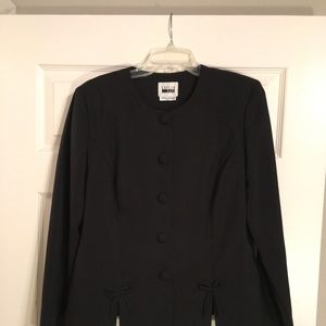 Leslie Fay Black Skirt Suit